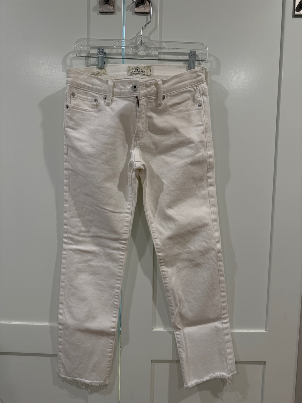 Lucky Brand White Sweet Crop Jeans -